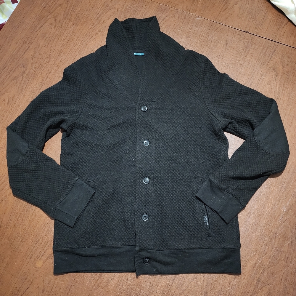 Perry Ellis Black Button-Up Sweater / Jacket